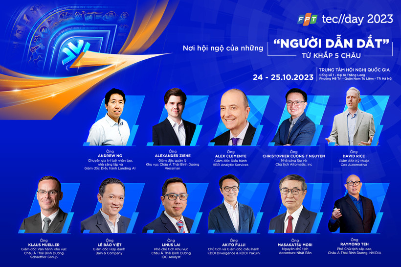 FPT Techday 24-25/10 quy tụ các chuyên gia, nhà lãnh đạo doanh nghiệp trên toàn cầu