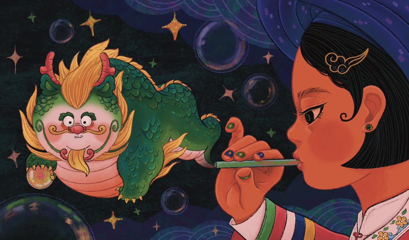 Tác phẩm "Hơi thở Rồng" của Phạm Trần Song Kim.