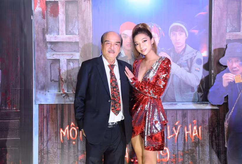 Hai cha con chưởng môn Vịnh Xuân Nam Anh và Katleen Phan Võ tại sự kiện. (Ảnh: PV/Vietnam+)