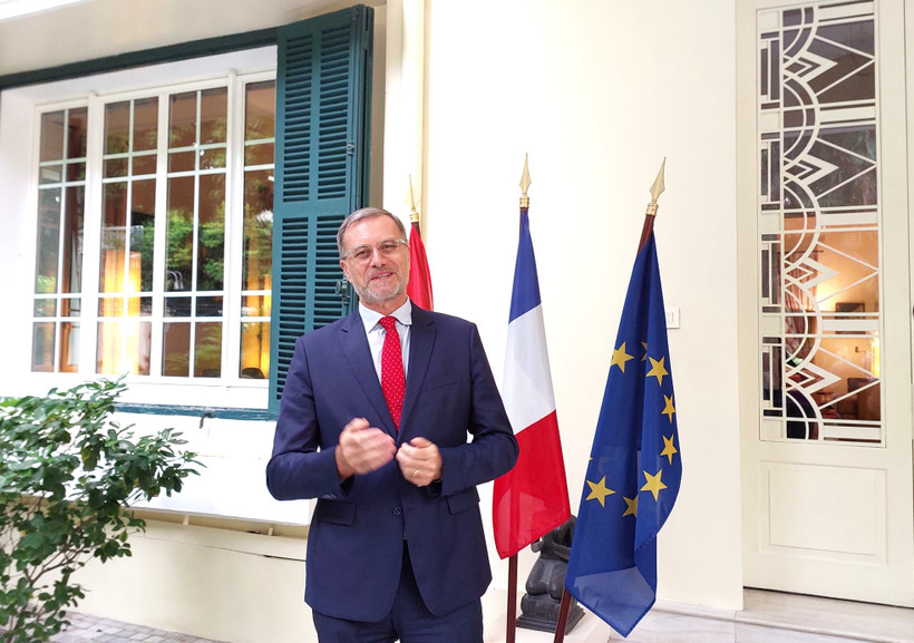 Đại sứ Pháp mong sẽ có nhiều cơ hội khám phá vẻ đẹp đất nước, con người Việt Nam. (Ảnh: Minh Thu/Vietnam+)