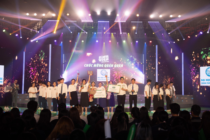 Đại học Y Dược Thành phố Hồ Chí Minh giành Giải Quán quân “Sinh viên thế hệ mới 2023.” (Ảnh: PV/Vietnam+) 