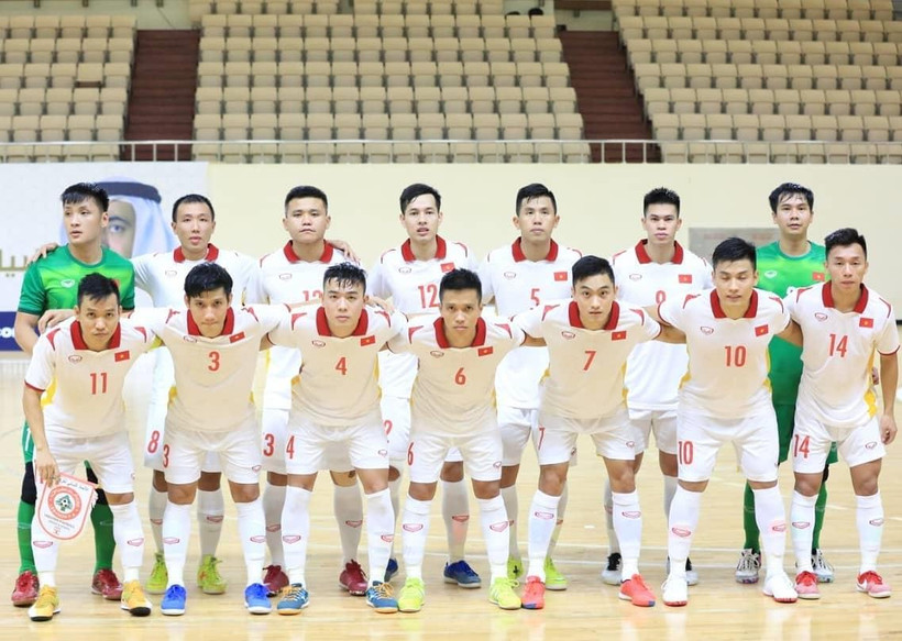 Đội tuyển futsal Việt Nam. (Ảnh: Khorfakkan Club)