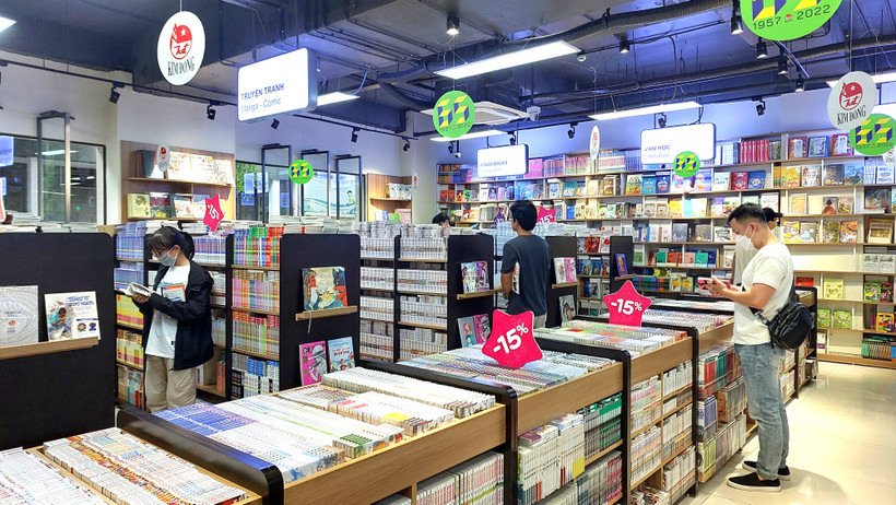 Dù chịu tác động của dịch bệnh nhưng năm qua, doanh thu ngành xuất bản vẫn tăng. (Ảnh: Minh Thu/Vietnam+) 