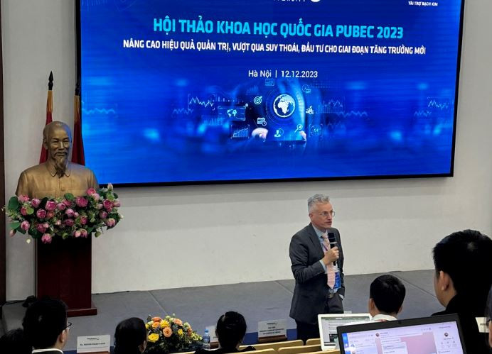 Hội thảo thu hút sự tham của nhiều diễn giả trong và ngoài nước. (Ảnh: PV/Vietnam+)