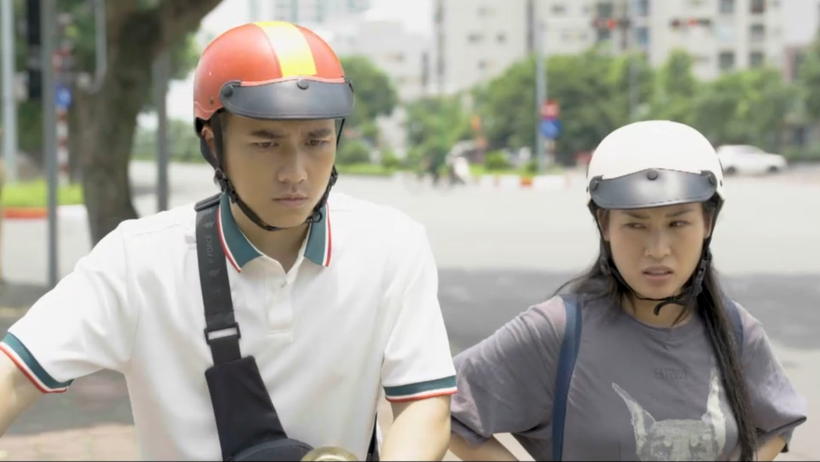 Diễn viên Mạnh Quân và Diễm Hằng trong phim. (Ảnh: VTV)