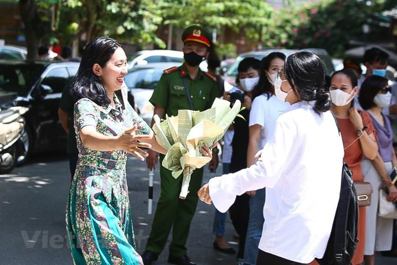 Thí sinh đã có một kỳ thi nhẹ nhàng. (Ảnh: PV/Vietnam+)