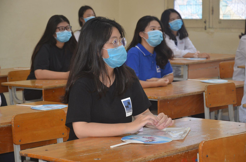 Thí sinh dự thi Tốt nghiệp Trung học phổ thông. (Ảnh: PV/Vietnam+)