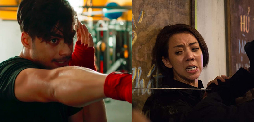 'Võ sinh đại chiến' (trái) khó cạnh tranh với thương hiệu 'Chị Mười Ba' của Thu Trang. (Ảnh: Nhà phát hành)