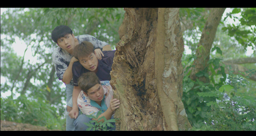 Ba diễn viên chính trong phim là Trọng Lân, Lâm Đức Anh, Mạnh Quân. (Ảnh: VTV)