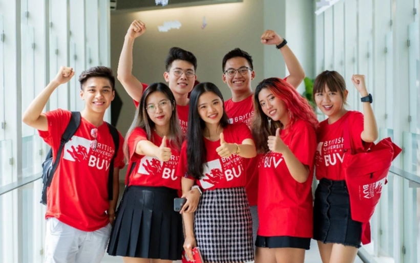 Năm 2025, Đại học BUV sẽ dành 150 tỷ đồng để cấp học bổng cho sinh viên. (Ảnh: PV/Vietnam+)