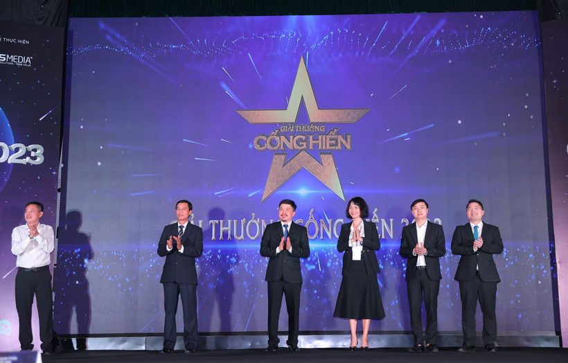 Nghi lễ phát động giải thưởng Cống hiến 2023. (Ảnh: Hòa Nguyễn)