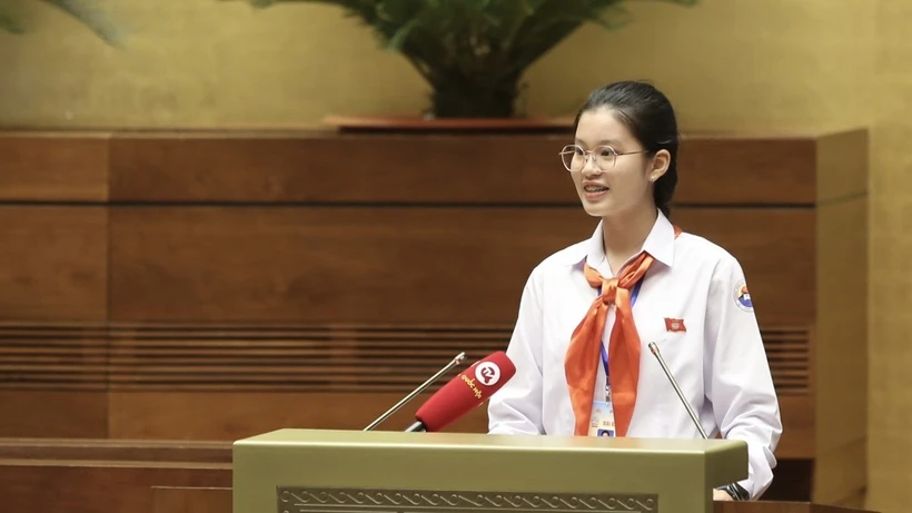Em Đặng Cát Tiên. (Ảnh: PV/Vietnam+)