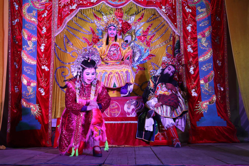 Nghệ thuật tuồng sẽ được đưa lên sân khấu truyền hình. (Ảnh minh họa: Kha Phạm/TTXVN)