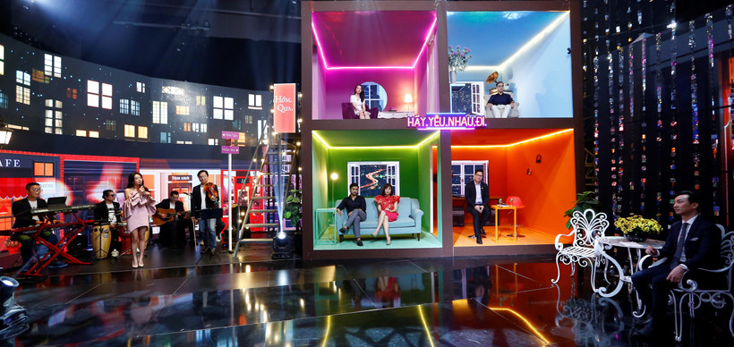 Phối cảnh sân khấu của chương trình. (Ảnh: VTV)