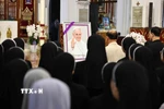 Quang cảnh lễ viếng Đức Giáo hoàng Francis tại Nhà thờ lớn Hà Nội. (Ảnh: Minh Đức/TTXVN)