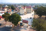 Trường Trung học cơ sở Thống Nhất - ngôi trường của hội người Việt Nam tỉnh Khammouane. (Ảnh: Đỗ Bá Thành/TTXVN)