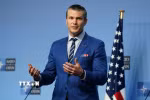 Bộ trưởng Chiến tranh Mỹ Pete Hegseth. (Ảnh: THX/TTXVN)