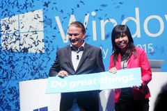 Ông Guenter Weimer cho biết, hệ điều hành Windows 10 đem đến hàng loạt cơ hội mới cho các nhà phát triển. (Ảnh: T.H/Vietnam+)