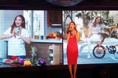 Đại sứ hình ảnh của Taiwan Excellence, diễn viên-ca sĩ Minh Hằng. (Ảnh: T.H/Vietnam+) 