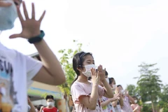 [Photo] Cuộc sống trong khu cách ly của 84 F1 nhí tại Vĩnh Phúc