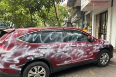 Vụ xe CRV đỗ ngoài đường bị xịt sơn: Chủ nhà có bị truy tố hình sự?