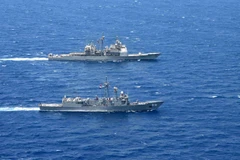 Tàu tên lửa Mỹ tham gia tập trận chung với Ai Cập ở Biển Đỏ