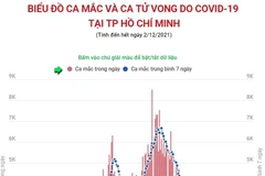 [Infographics] Biểu đồ ca mắc và tử vong do COVID-19 ở TP Hồ Chí Minh