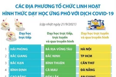[Infographics] Hình thức dạy học của các địa phương trong mùa dịch
