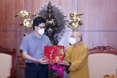 Ban Tôn giáo Chính phủ thăm và làm việc với Giáo hội Phật giáo TP.HCM