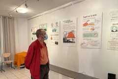 Tranh đồ họa về chất độc da cam Việt Nam lần đầu được triển lãm ở Pháp