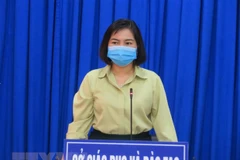 Bà Trần Hồng Thắm, nguyên Giám đốc Sở Giáo dục và Đào tạo thành phố Cần Thơ. (Ảnh: Ánh Tuyết/TTXVN)