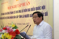 Tập huấn kỹ năng vận động tranh cử cho ứng cử viên dân tộc thiểu số