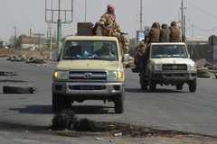 Binh sỹ ủng hộ chính phủ Yemen tại thành phố cảng Hodeida ngày 29/12/2018. (Ảnh: AFP/TTXVN)