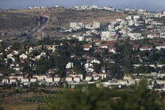 Khu định cư Do Thái Ofra, phía Bắc Ramallah ở Khu Bờ Tây. (Ảnh: AFP/TTXVN)