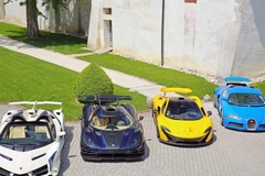 25 siêu xe được bán đấu giá đều là các nhãn xe nổi tiếng như Ferraris, Lamborghini, Bentley, Maserati và Mc Larens. (Nguồn: CNN)