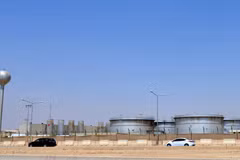 Một cơ sở lọc dầu của Aramco tại Riyadh, Saudi Arabia, ngày 15/9/2019. (Ảnh: AFP/TTXVN)