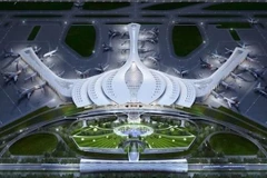 Phương án thiết kế kiến trúc sân bay Long Thành. (Ảnh: 