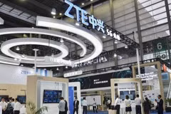 Một gian hàng của ZTE tại Hội chợ công nghệ cao Trung Quốc, Thâm Quyến ngày 14/11/2018. (Ảnh: Kyodo/ TTXVN)