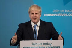 Ông Boris Johnson phát biểu tại London, Anh ngày 23/7/2019, sau khi được bầu làm Chủ tịch đảng Bảo thủ. (Ảnh: THX/TTXVN)