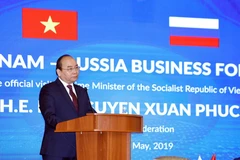 Thủ tướng Nguyễn Xuân Phúc phát biểu tại diễn đàn. (Ảnh: Thống Nhất/TTXVN)