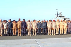 Các đơn vị hải quân Ai Cập đang tham gia cuộc tập trận hải quân Red Wave 1. (Nguồn: egypttoday.com)