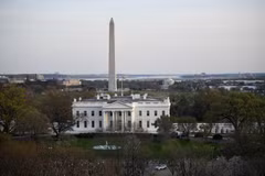 Toàn cảnh Nhà Trắng ở Washington D.C. Ảnh chụp ngày 4/4/2019. (Ảnh: THX/TTXVN)