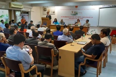 Tọa đàm Kỷ niệm 129 năm ngày sinh Chủ tịch Hồ Chí Minh tại Ấn Độ. (Ảnh: Huy Lê/Vietnam+)