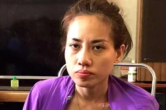 Đối tượng Trần Tuyết Vân (vợ Hùng). (Ảnh: TTXVN phát)