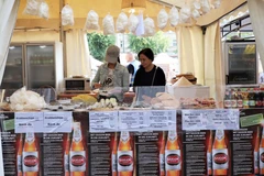 Gian hàng Việt Nam tại Liên hoan bia quốc tế Berlin 2019. Ảnh: Anh Đức/TTXVN)