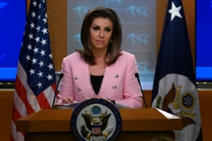 Người phát ngôn Bộ Ngoại giao Mỹ Morgan Ortagus. (Ảnh: AFP/TTXVN)