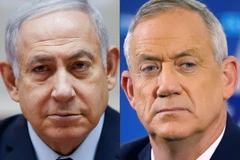 Thủ tướng Israel Benjamin Netanyahu (trái) và lãnh đạo đảng Xanh-Trắng Benny Gantz. (Ảnh: AFP/TTXVN)