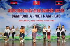 Quang cảnh buổi giao lưu. (Ảnh: K GỬIH/TTXVN)