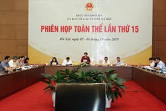 Chủ nhiệm Ủy ban Các vấn đề xã hội của Quốc hội Nguyễn Thúy Anh phát biểu. (Ảnh: Nguyễn Dân/TTXVN)