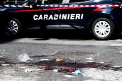Hiện trường nơi sỹ quan carabinieri Mario Cerciello Rega bị đâm chết. (Ảnh: AP)